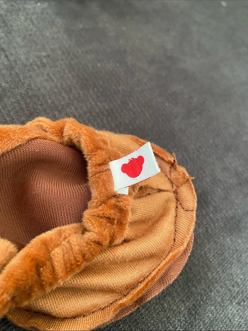 Build-a-Bear Brown Plush Bear Baby Booties NWOT